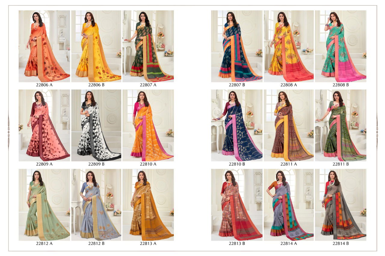 BELA JASMINE VOL-13 Latest Designer Festive Wear Heavy Chiffon Printed saree Collection
